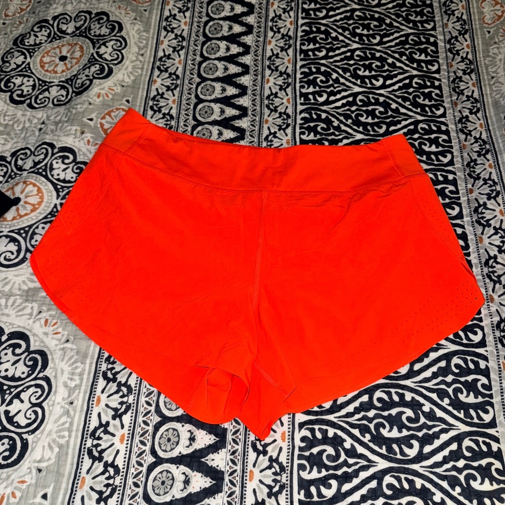 Athleta Orange Athletic Shorts Lightweight Performance
